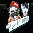 Plastic Sign Board Stand Portable Outdoor Led Signs Acrylic Sign Board