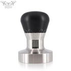 55mm LFGB Standard Stainless Steel Coffee Tamper And Mat For Espresso Coffee Tamper Gear