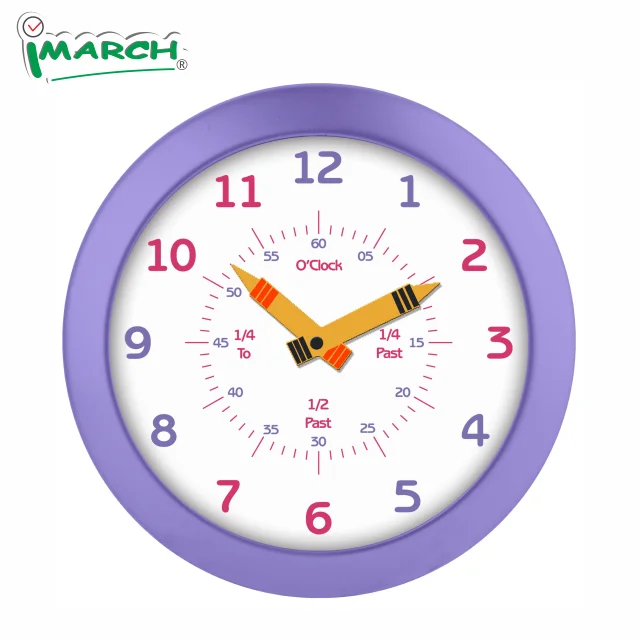 Imarch Wc21502 Teaching Clock Educational Clock Child Wall Clock Perfect For Parents And Teachers Kids Bedroom Or Classroom Buy Quartz Wall