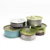 100ml inventoty canned tuna small round tin box for metal packing with lid TC-A38