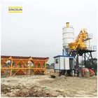 China YHZS25 ready mix concrete plant, 25m3 mobile concrete batching plant