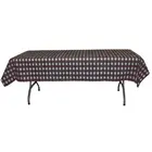 3 Pack party suppliers medical disposable operation room table cover black and white plastic wedding table cloth