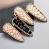 2019 New Bohemian Handmade Simulated Pear stone Hair Pins Clips for Women Girls Party Gifts Barrettes Trendy Korean Hair Jewelry