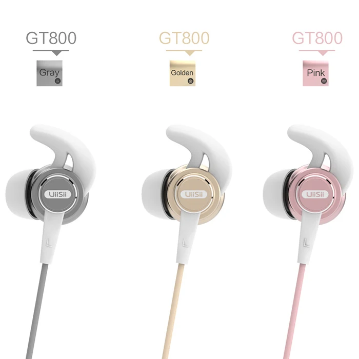 Uiisii GT800 full bass metal wired earphones headphones for music, Grey / golden / pink
Uiisii GT800 full bass metal wired earphones headphones for music, Grey / golden / pink