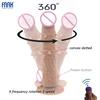 FAAK G307 Realistic Dildo Vibrator for Women Masturbation Vibrating Dildo with Remote Control for Women Sex Toys