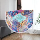Standard print microfiber beach towels shijiazhuang solid color wholesale softextile round with Bestar Price