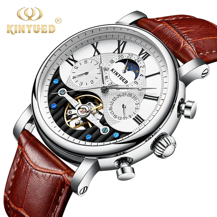 KINYUED genuine leather automatic mechanical men watch water resistant watch luminous watch
KINYUED genuine leather automatic mechanical men watch water resistant watch luminous watch