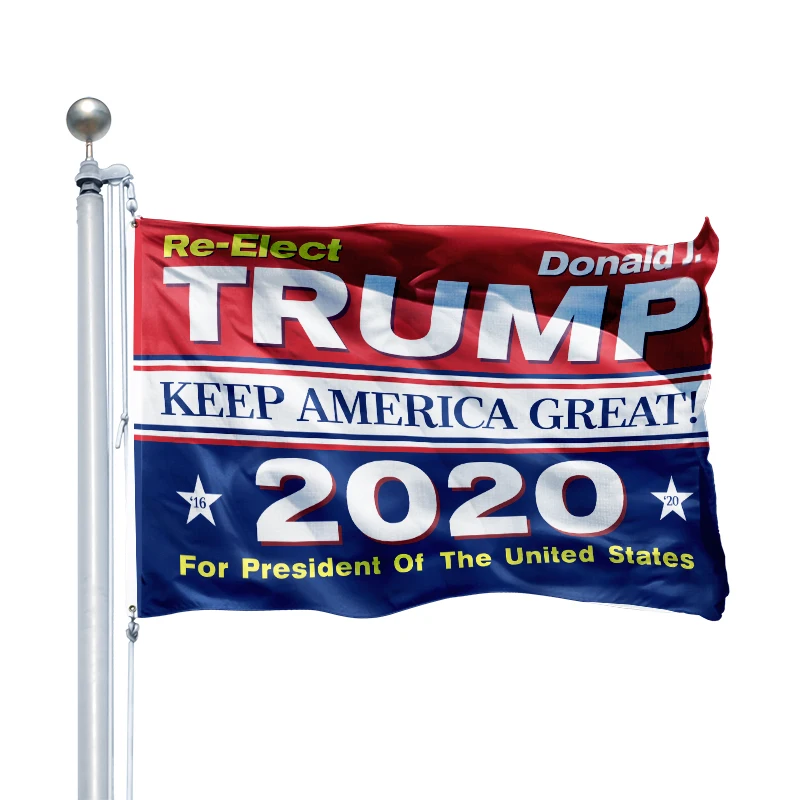 Single Sided 70g 100D Polyester Donald Trump Custom Flag with Two Brass Holes, Custom color
Single Sided 70g 100D Polyester Donald Trump Custom Flag with Two Brass Holes, Custom color