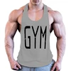 High quality good quality custom made logo men muscle stringer tank top bodybuilding