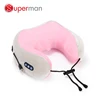 Upgrade Cordless Neck Massage Electric Travel Pillow, U-shaped Memory Foam Kneading & Vibration Pillow for indoor and travelling
