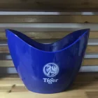 Best sale high quality clear plastic ice bucket for beer PS shoe shaped double handle 3.5L Plastic Beer Ice Bucke