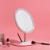 Dimmer Control Touch Sensor Switch Single Sides Oval Shaped Soft Lights Led Table Mirror
