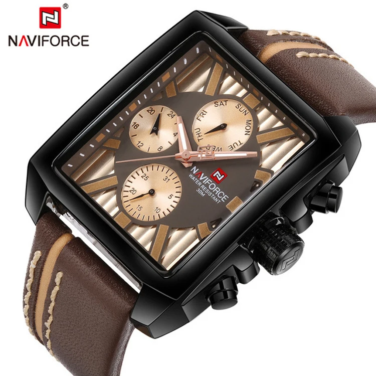 NAVIFORCE 9111 Luxury Military Date Week Sport Mens Watches Top Brand Army Business Genuine Leather Quartz Male Clock 9111
NAVIFORCE 9111 Luxury Military Date Week Sport Mens Watches Top Brand Army Business Genuine Leather Quartz Male Clock 9111