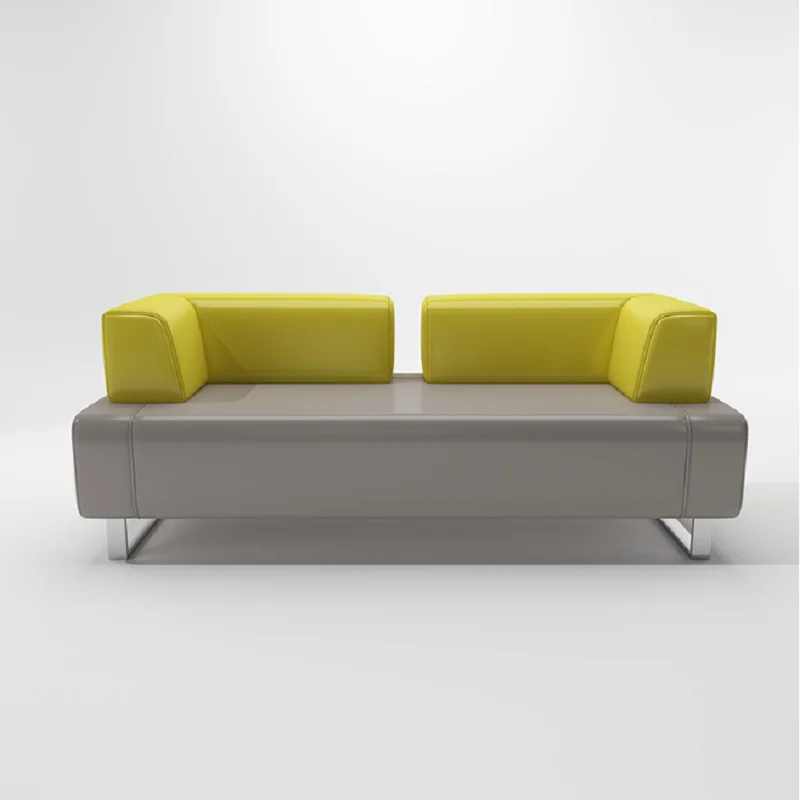 Commercial Furniture Stainless Steel Frame Cheap Leather Office