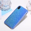 for iphone xr PU shell Gradual Shining leather mobile phone case