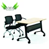 Moving function staff working desk wood folding table