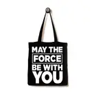 Foldable New Fashion High Quality cotton canvas shopping bag with logos
