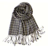 Spring and Autumn Men's and women's Houndstooth Wool Scarf with silver lurex Winter pashmina Shawl