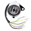 Waterproof Electric Universal Motorcycle LCD Digital Double Odometer Speedometer