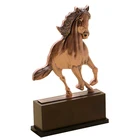 Factory wholesale horse awards plaques trophies and awards metal trophies medals