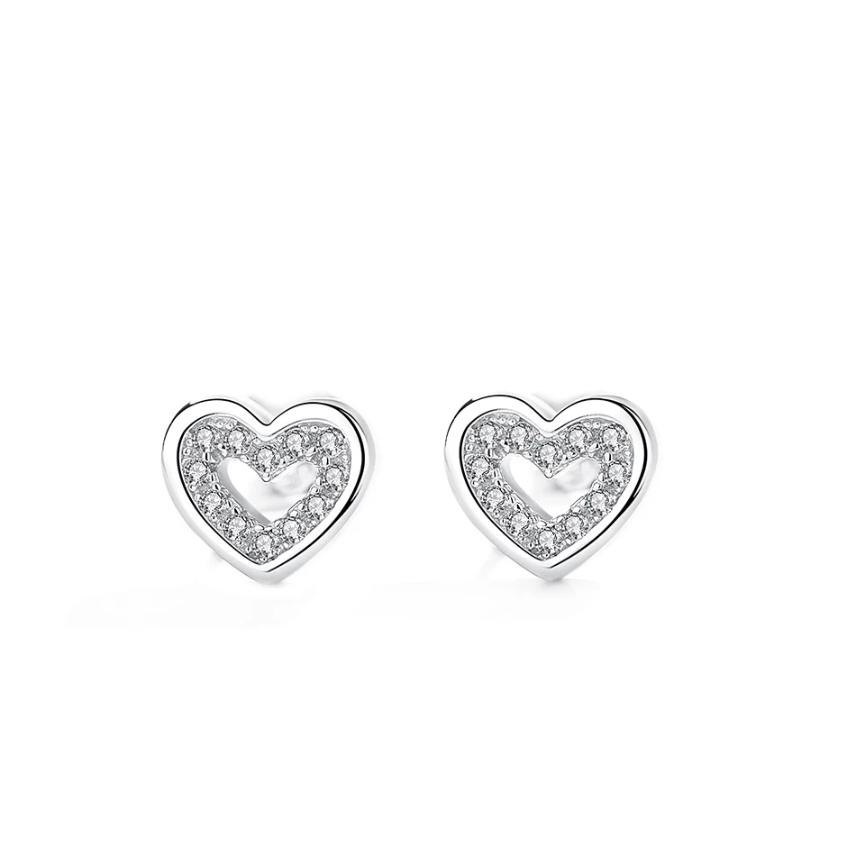 Jewelry 925 Sterling Silver Shape Heart Stud Rhinestones Earrings Clear CZ Crown Earrings for Women
Jewelry 925 Sterling Silver Shape Heart Stud Rhinestones Earrings Clear CZ Crown Earrings for Women
