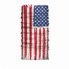 100% Polyester Fabric Custom Logo Headscarf American Flag Mask Bandana