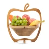 Arts and Crafts Apple Shaped Bamboo Fruit Baskets Gift Basket