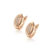 96734 xuping fashion jewellery rose gold color earrings for women