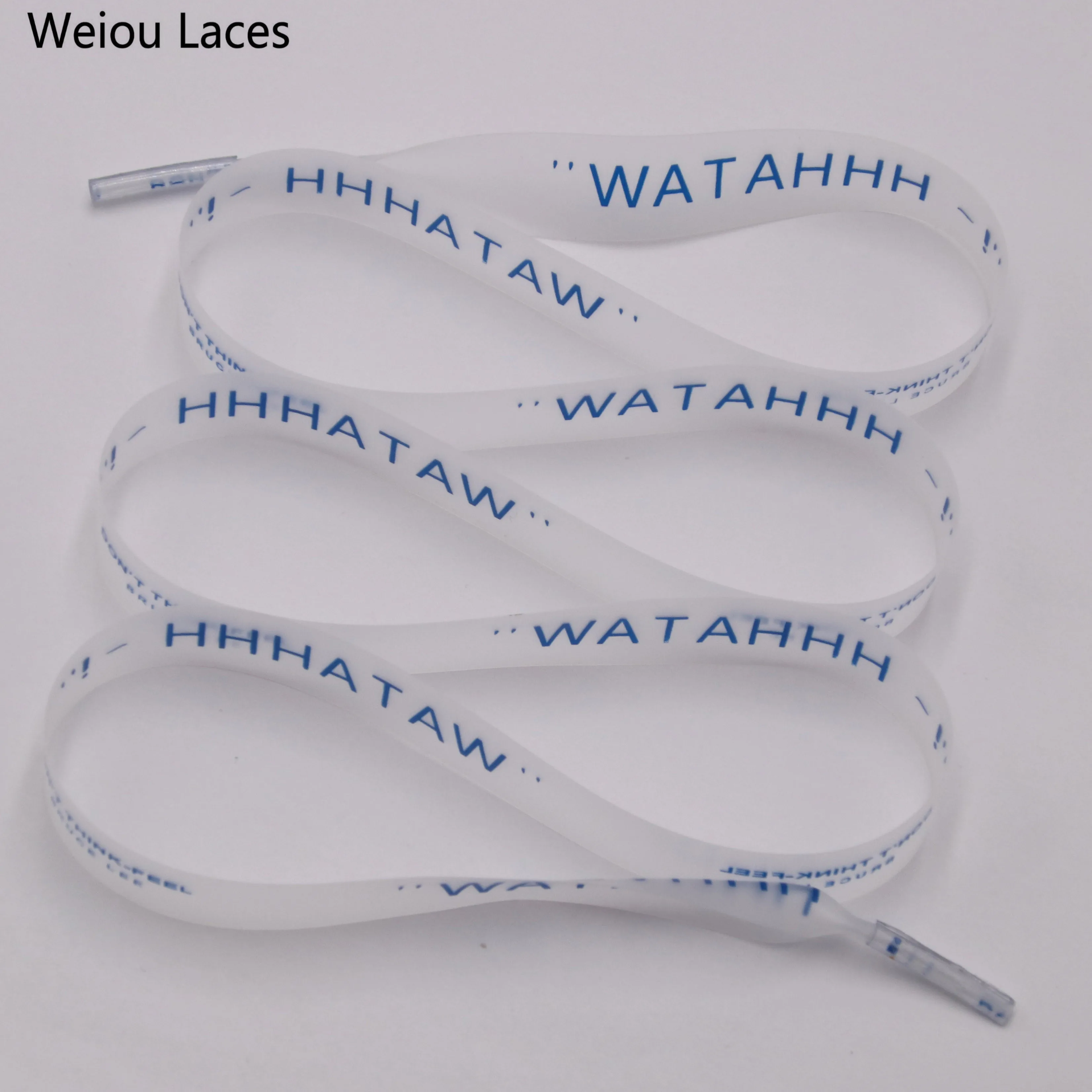 Weiou Flat Transparent New Design Printing shoelace For Sneaker PVC Waterproof Thin Support Any Length and Color, Black blue, support custom colors
Weiou Flat Transparent New Design Printing shoelace For Sneaker PVC Waterproof Thin Support Any Length and Color, Black blue, support custom colors