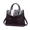 new design BEARKY wholesale custom women ladies' alligator python snake croc skin crocodile leather pattern handbag bag