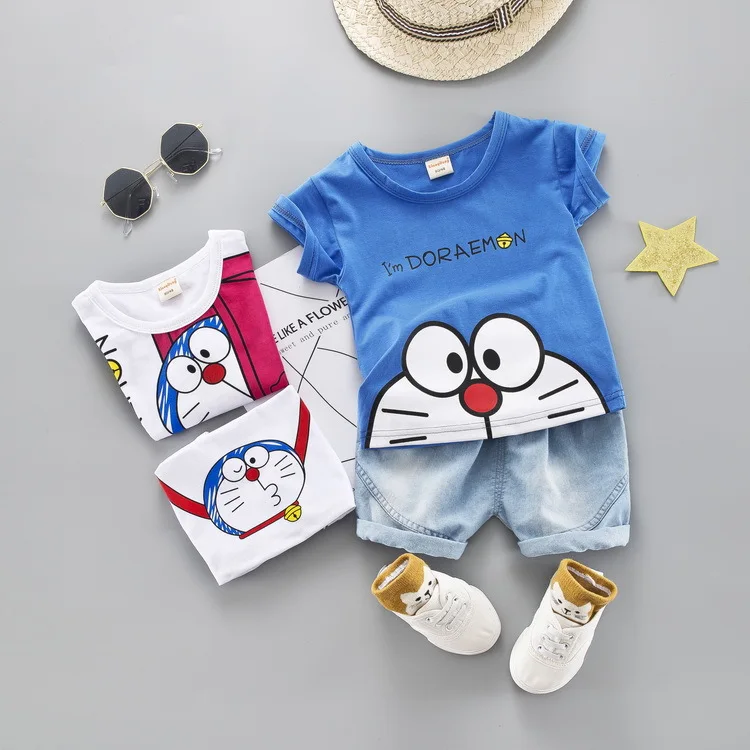 2019 summer boy short-sleeved suit cartoon children's summer two-piece children's clothes, White, blue, rose
2019 summer boy short-sleeved suit cartoon children's summer two-piece children's clothes, White, blue, rose