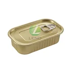 Hot sale aluminium F311 club can easy open end rectangle can food can for sardine or tuna fish