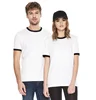 Byval couple summer contrast sleeve plain dyed solid color raglan tops oem t-shirt