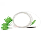 Balanced 1x8 Optical PLC Splitter Mini Steel Tube 1: 8 SC APC Splitter