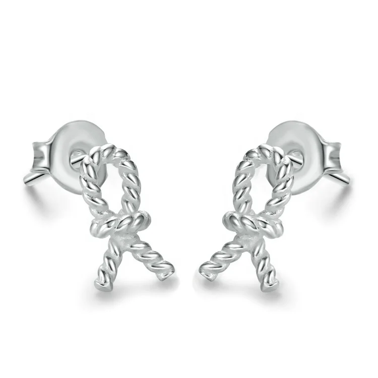 2019 Cute fashion jewelry 100% 925 sterling silver hemp rope design knot stud earrings for women girl gift wholesale EY279, Silver color
2019 Cute fashion jewelry 100% 925 sterling silver hemp rope design knot stud earrings for women girl gift wholesale EY279, Silver color