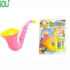 Saxophone bubble machine children's summer toy Blowing bubble gun