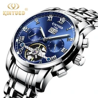 

Kinyued J014 Charming Men Business Luminous Stainless Steel Watch Calendar Mechanical Men'S Chronograph Waterproof Sport Watches