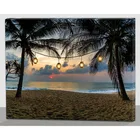No Frame Summer Vacation Beach Side Landscape Canvas Art Prints , Custom Photo Fabric Print canvas