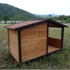 SDD011 Hot Sale Outdoor Wooden Design Kennel Large Pet Dog Cat House