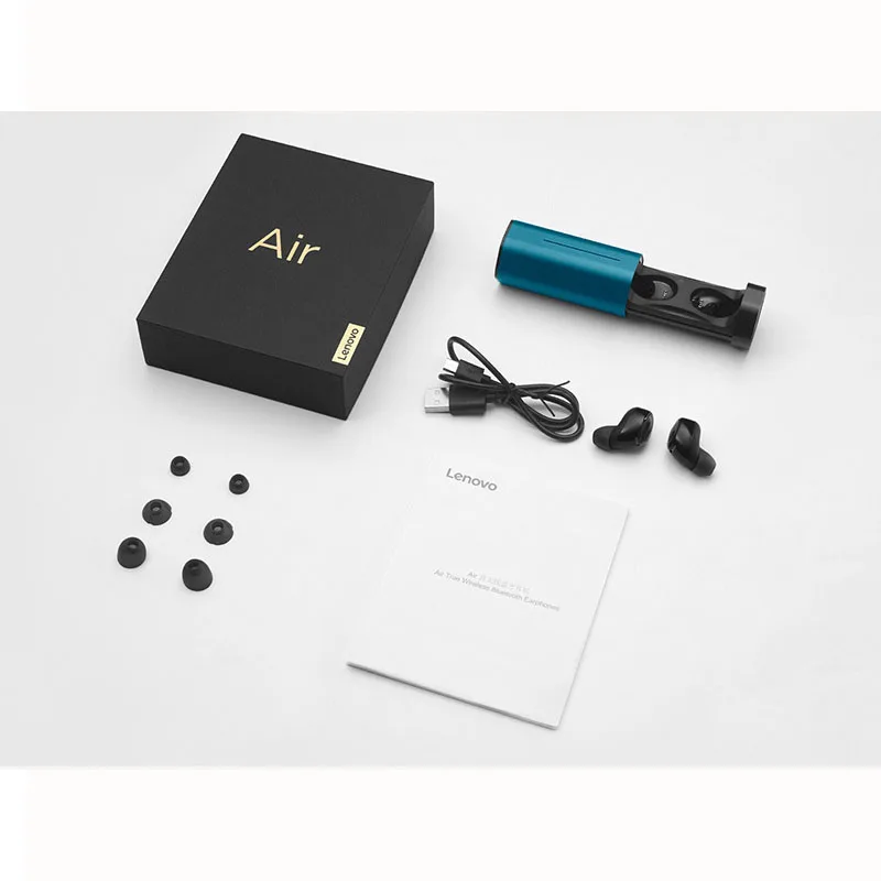 New Lenovo Air TWS Wireless Sport Bluetooth Earphones In-Ear Stereo Earbuds IPX5 Waterproof with Mic Charging Dock for Phone, Black and white
New Lenovo Air TWS Wireless Sport Bluetooth Earphones In-Ear Stereo Earbuds IPX5 Waterproof with Mic Charging Dock for Phone, Black and white