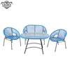 Cast iron garden furniture plastic leisure chair new design rattan outdoor chair