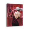Handpainted woman nude back abstract modern female figure oil painting European chinese sexy girl on canvas