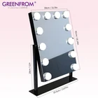 Good Quality 360 Degree Rotating Large Pro Bath Room Led Make Up Hollywood Vanity Mirror With 12Bulbs Led Lights