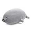 Stuffed Cotton Soft Animal Toy Grey Seal Pillow 45cm Gift for Kids/Couples/Friends