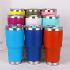 30OZ powder coat regular travel mugs water tumbler with Lid Stainless Steel car tumbler double wall tumbler cups