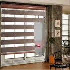 2" white faux wood slats venetian window shades PVC Curtain Shutters wooden slat blinds