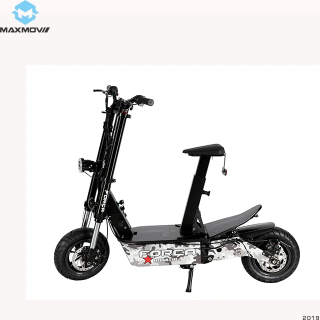 Nuevo diseño, popular CEE/COC aprobado 2000 W 45 KM/H eléctrico plegable scooter para adultos