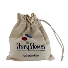 Cheap Customized Printed tote shopping make up gift small drawstring canvas cotton bag
