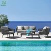 Modern Leisure Rope Garden Chair dining Cafe table and Chair Used Outdoor Garden lounge Furniture