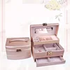 Wholesale Custom Design Leather Velvet Material Jewelry Box Jewelry Organizer